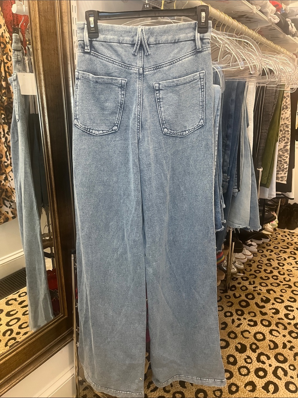 Good American Light Blue Wide-Leg Jeans - Picture 3 of 3